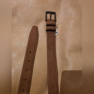 J. Crew Factory Men's brown leather Suede Belt